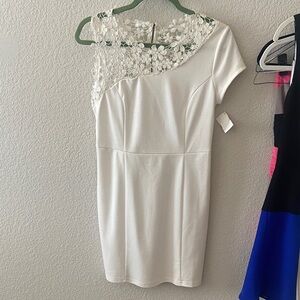 Elegant White Lace Dress